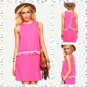 Pom Pom Tassel Dress